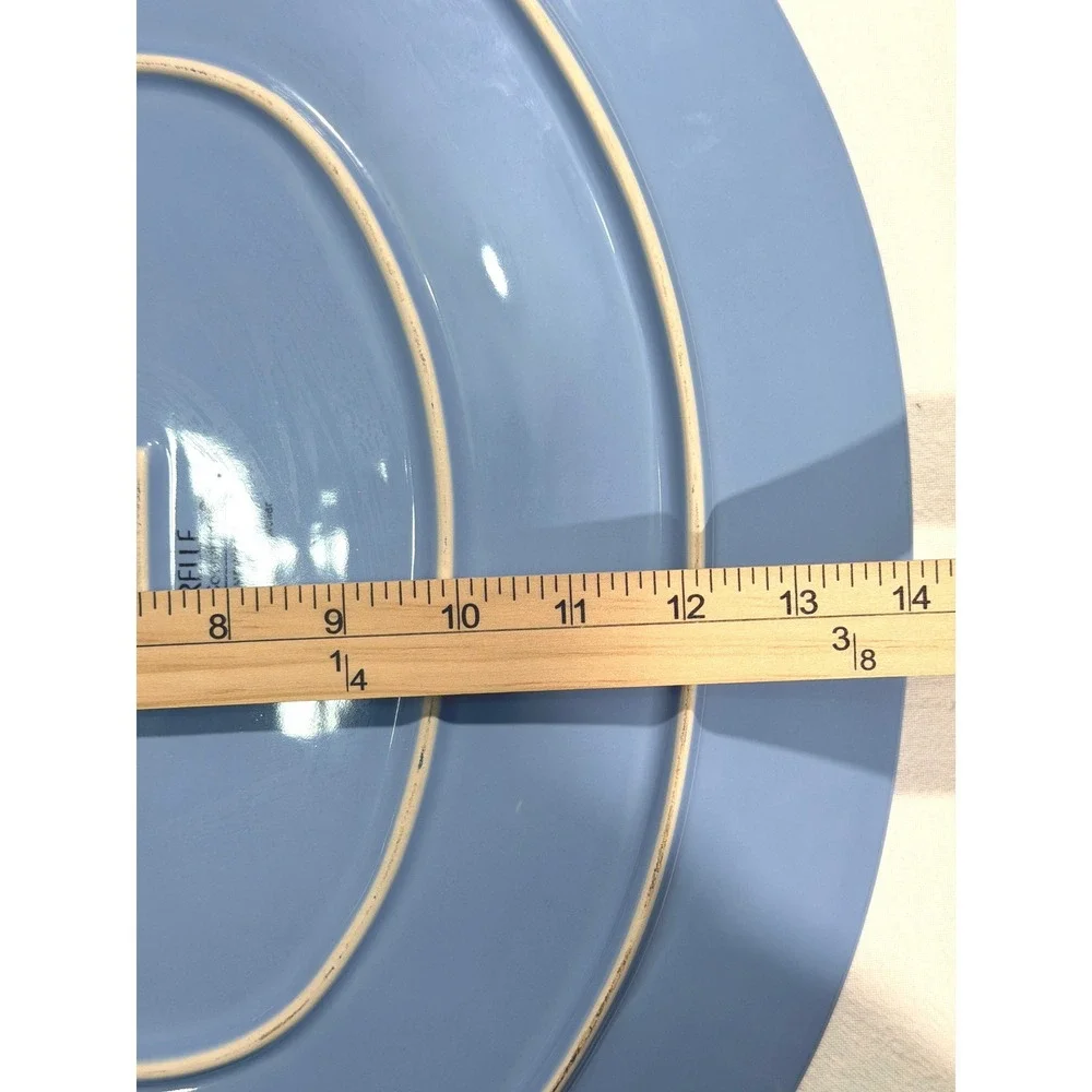 Corelle Coordinates Blue Oval Serving Platter‎ Stoneware 17.5